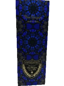 Dom Pérignon Damien Hirst 2018 champagne original 3JMS product photo with bottle and original gift packaging preserved