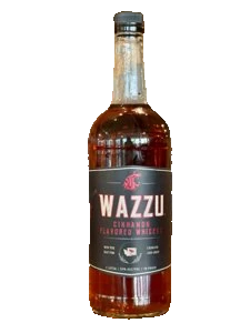 Dry Fly WAZZU Whiskey 1L: exact original 3JMS photograph with background removed and product labeling retained