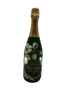 Perrier-Jouët Belle Epoque Brut 2018 original 3JMS photographed product, white/transparent backdrop, exact label retained