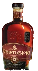 WhistlePig 12 Year Maple Creme Brulee authentic special-edition bottle and box from original 3JMS photo, background cleaned