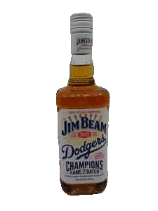 Jim Beam Dodgers Game 7 Championship Batch 750ml original 3JMS product photo with background removed and correct edition retained