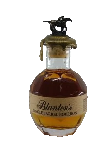 Blanton's Single Barrel 50ml exact original bottle and packaging, white/transparent background