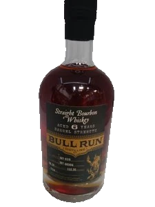 Bull Run Barrel Strength Batch 36 exact original bottle and packaging, white/transparent background