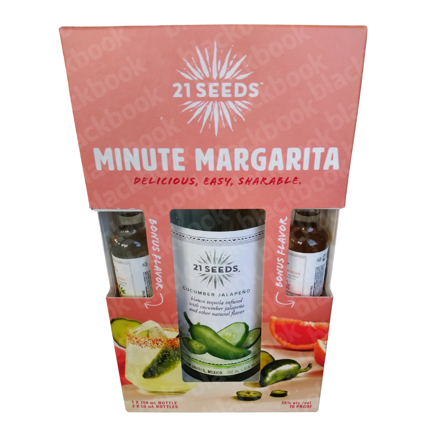 21 Seeds Cucumber Jalapeno Gift Set 750ml – infused blanco tequila with cucumber and jalapeño in gift packaging – buy online at blackbook