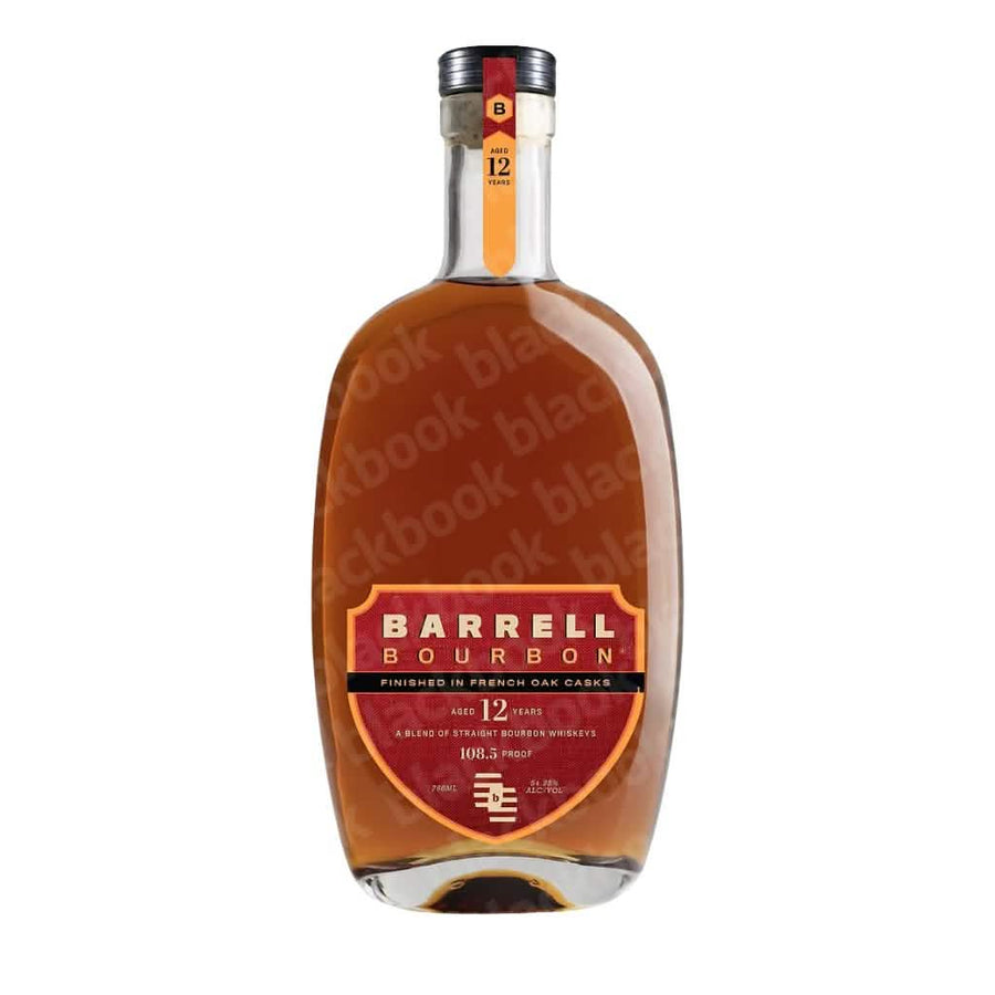 Barrell Bourbon 12 Year French Oak Casks Batch B 750ml bottle – refined finished bourbon curated by blackbook – available to buy online