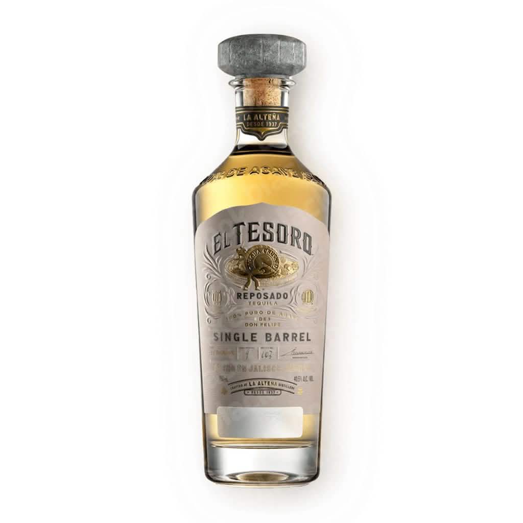 El Tesoro Hombre Barrel Select Reposado Tequila 750ml bottle