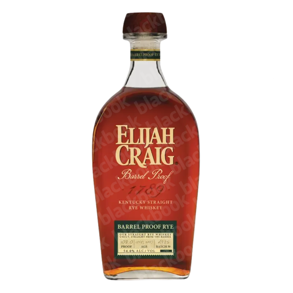 Elijah Craig Barrel Proof Rye Batch A925 750ml bottle – limited edition uncut Kentucky rye whiskey – buy online at blackbook