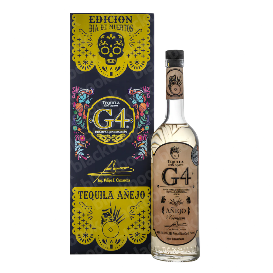 G4 Añejo De Madera De Muertos 750ml bottle – limited edition tequila honoring Día de los Muertos – buy online at blackbook