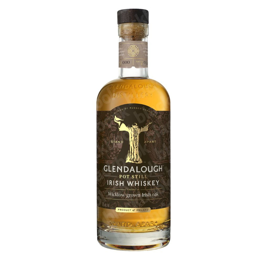 Glendalough Pot Still Wicklow-Grown Irish Oak Whiskey 750ml bottle – Irish pot still whiskey finished in native oak curated by blackbook – available to buy online