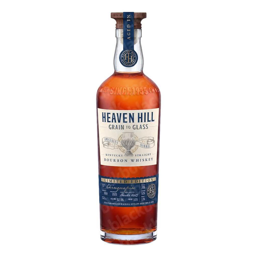 Heaven Hill Grain to Glass Bourbon Chinquapin Barrel 700ml bottle – rare oak-aged bourbon curated by blackbook – available to buy online