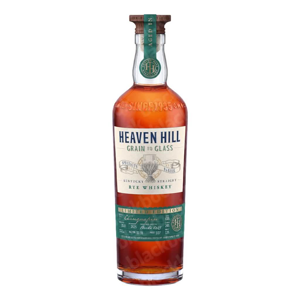 Heaven Hill Grain to Glass Rye Chinquapin Barrel 700ml bottle – rare oak-aged rye whiskey curated by blackbook – available to buy online