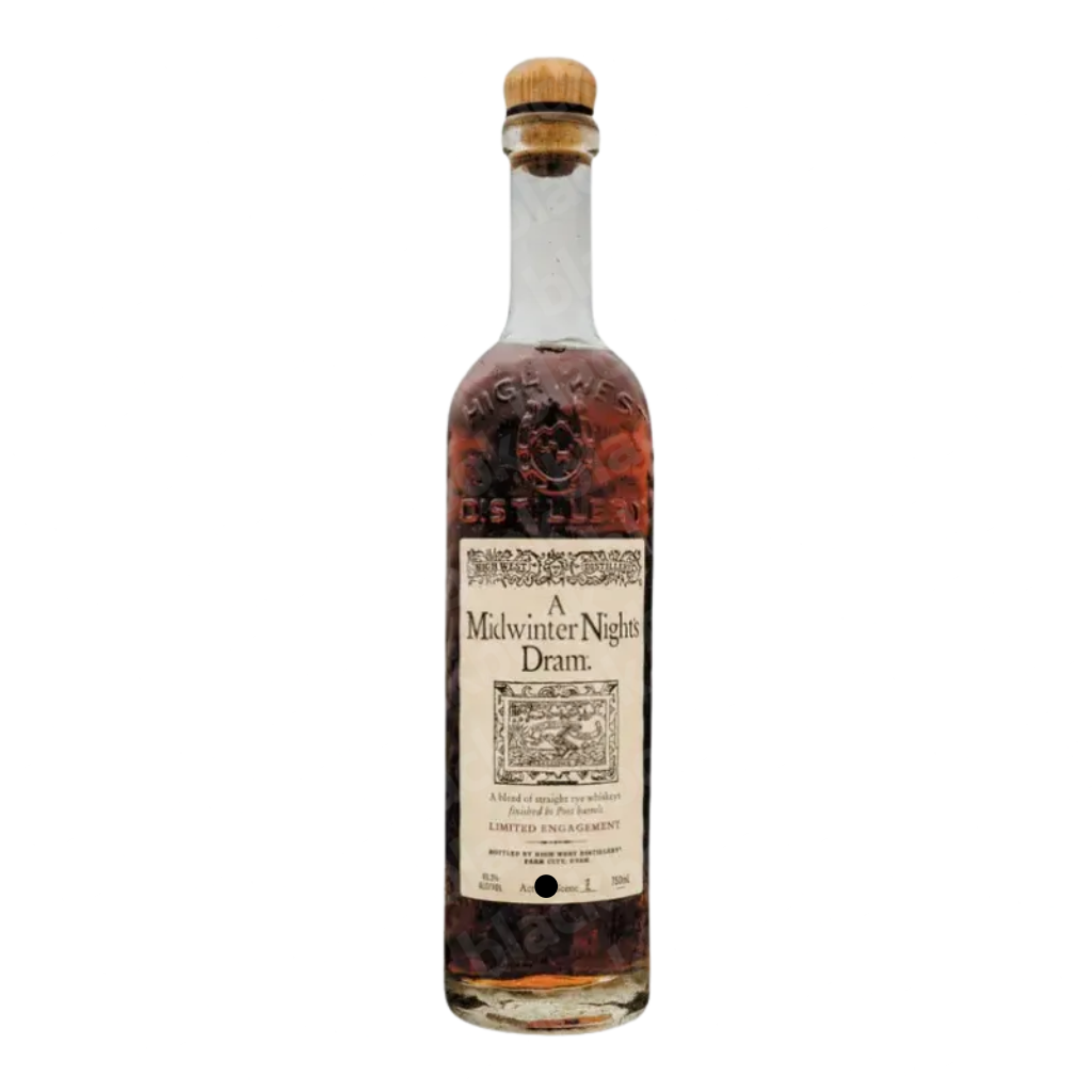 High West A Midwinter Night’s Dram Act 13 Scene 8 750ml bottle – limited port finished rye whiskey – buy online at blackbook