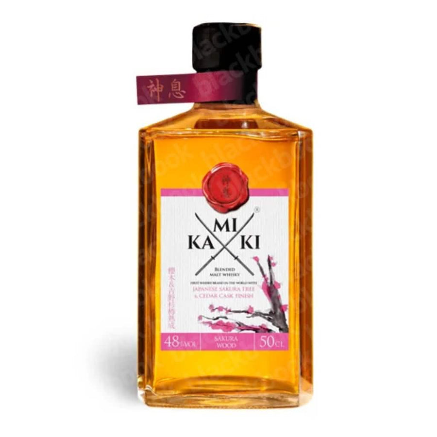 Kamiki Sakura Wood Cedar Cask 750ml bottle – Japanese whisky finished in cedar and sakura wood curated by blackbook – available to buy online