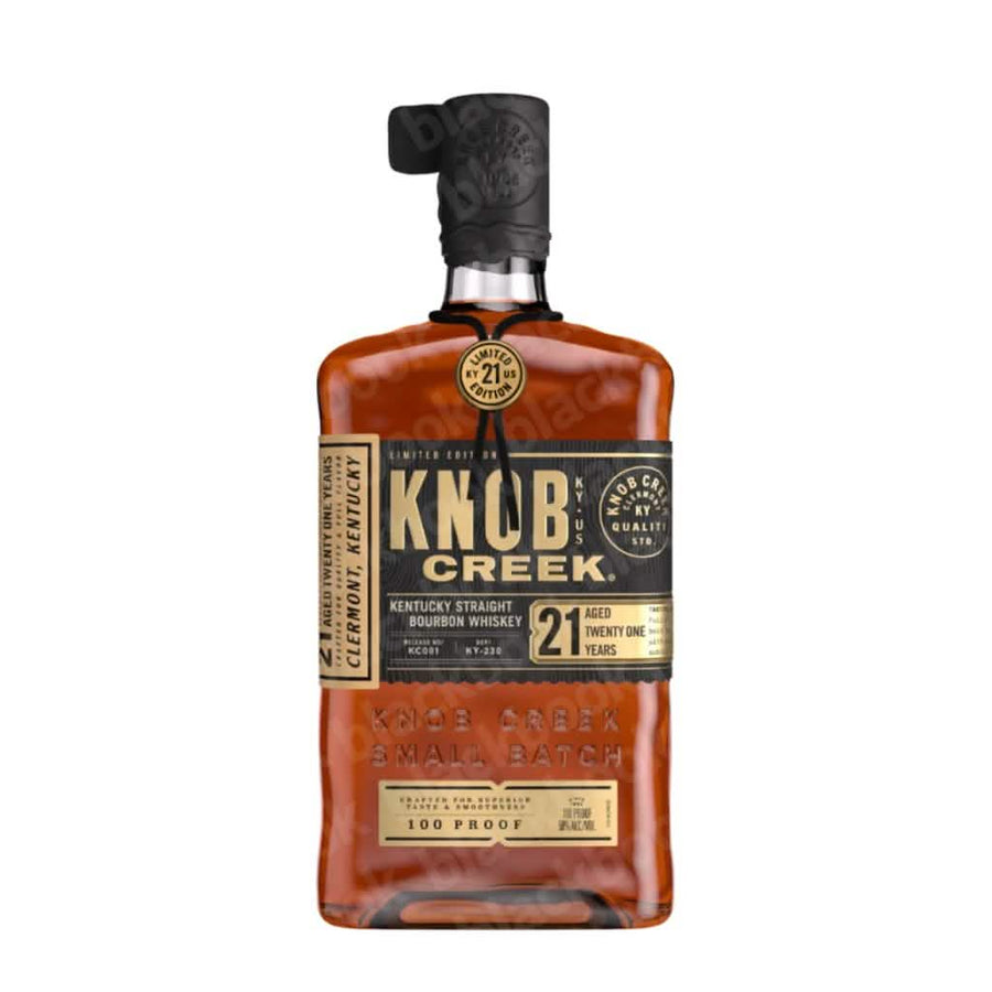 Knob Creek Aged 21 Years Kentucky Straight Bourbon Whiskey 750ml bottle – ultra-aged limited bourbon curated by blackbook – available to buy online