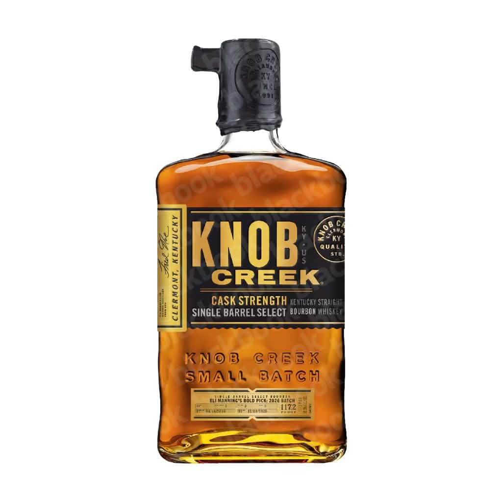 Knob Creek Cask Strength Eli Manning Bold Pick 750ml bottle – barrel-proof private selection curated by blackbook – available to buy online