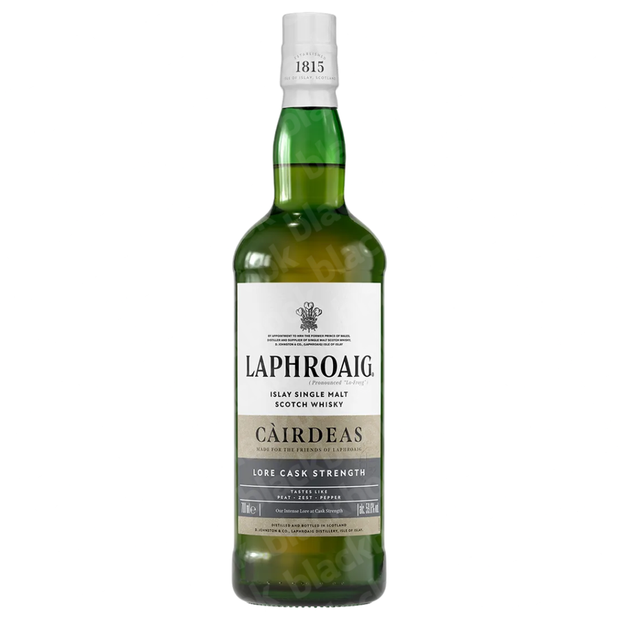 Laphroaig Islay Single Malt Scotch Cairdeas Lore Cask Strength 700ml bottle – limited edition Islay whisky with bold peat smoke – buy online at blackbook