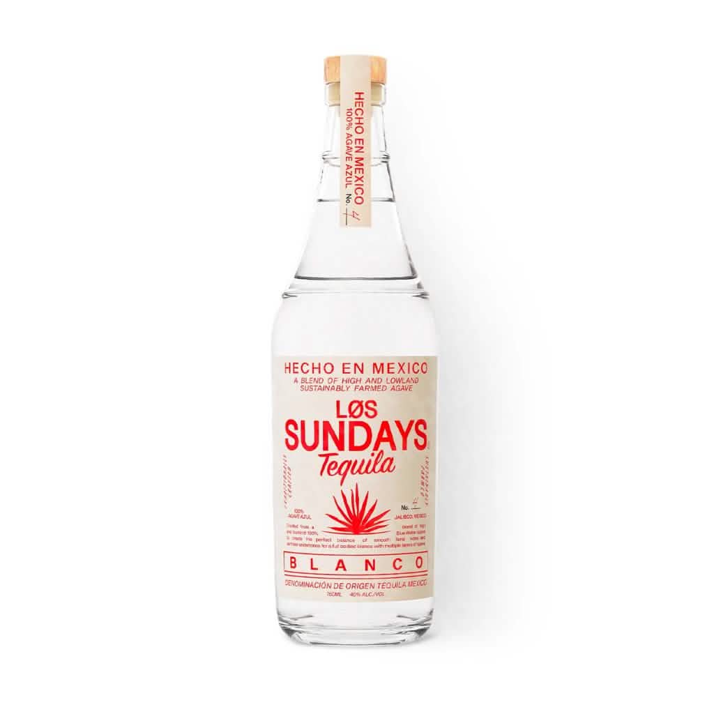 Los Sundays Blanco No.4 White Label Tequila 750ml bottle