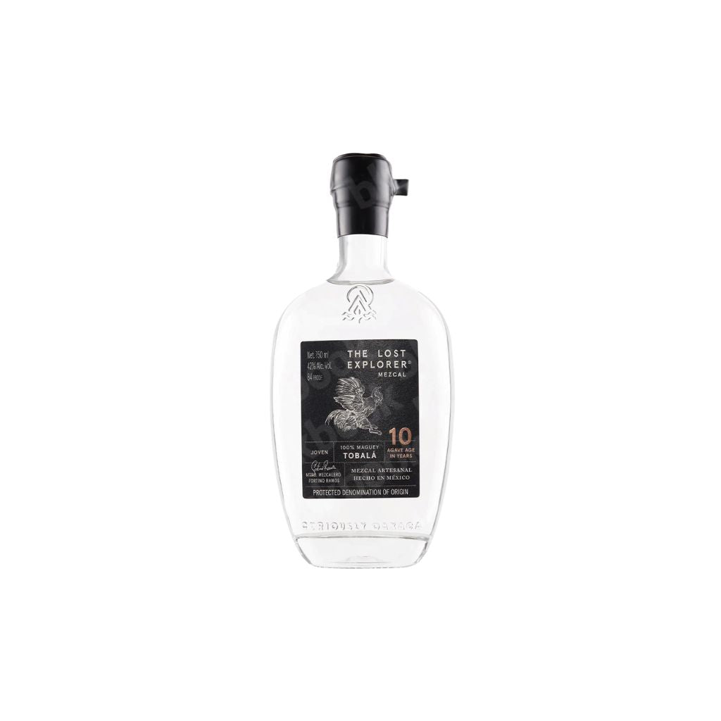 The Lost Explorer Tobalá 10 Year Mezcal 200ml bottle – wild agave Oaxacan mezcal curated by blackbook – available to buy online