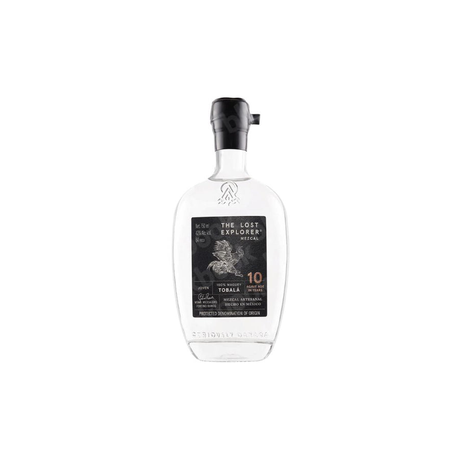 The Lost Explorer Tobalá 10 Year Mezcal 200ml bottle – wild agave Oaxacan mezcal curated by blackbook – available to buy online