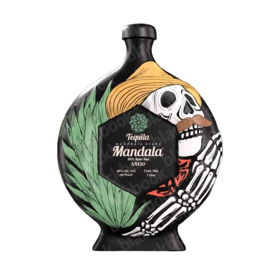 Tequila Mandala Añejo Día de los Muertos 2025 Green Agave 1L bottle