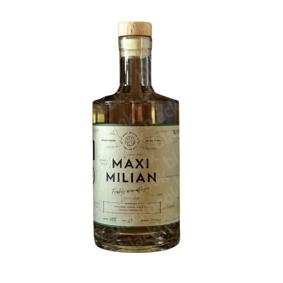 Maxi Milian Italian Gin 750ml bottle – premium Mediterranean-style gin curated by blackbook – available to buy online
