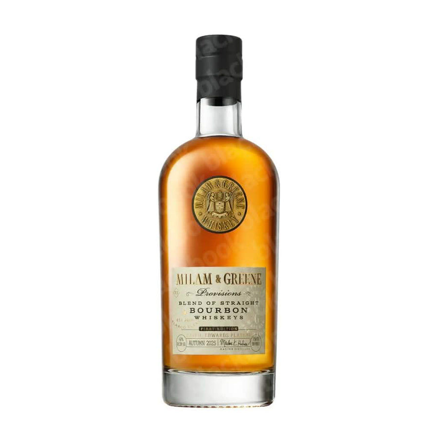 Milam & Greene Provisions Blend of Straight Bourbon 750ml bottle – smooth American bourbon curated by blackbook – available to buy online