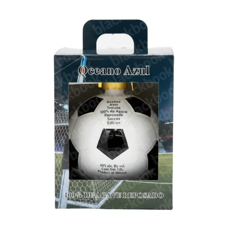 Oceano Azul Soccer Ball Reposado Tequila 1L bottle
