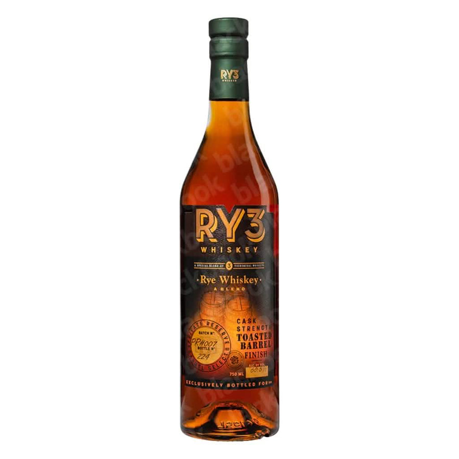 RY3 Cask Strength Toasted Barrel Finish Rye Whiskey 750ml bottle