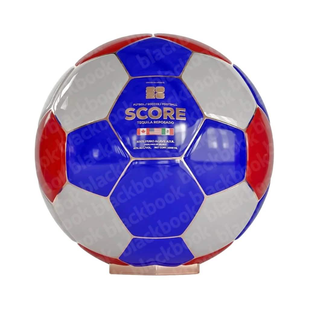 Score Tequila Reposado USA Soccer Ball 1L bottle – oak-rested tequila in USA-themed soccer ball design curated by blackbook – available to buy online