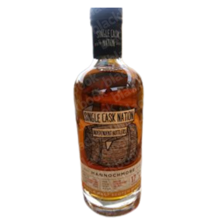 Single Cask Nation Mannochmore 17 Year Single Malt Whisky 750ml bottle – limited single-cask Speyside whisky – available at blackbook