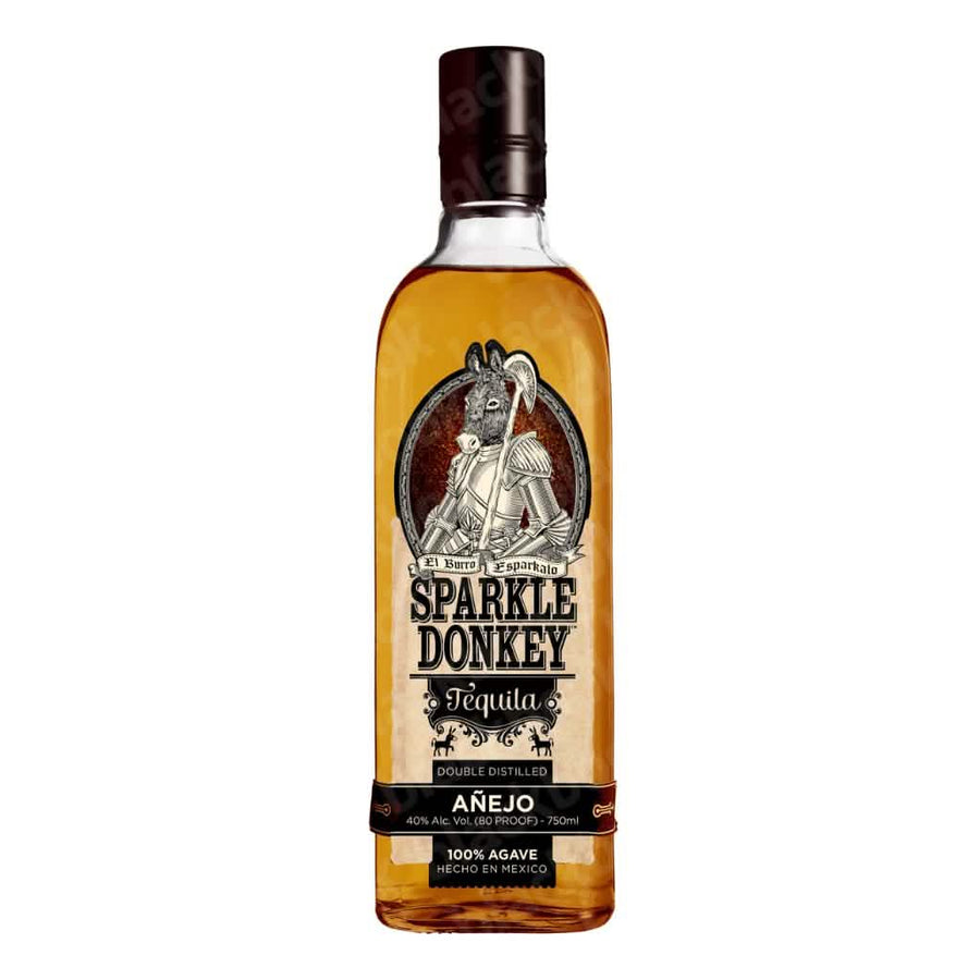 Sparkle Donkey Añejo Tequila 750ml bottle – smooth oak-aged añejo tequila curated by blackbook – available to buy online