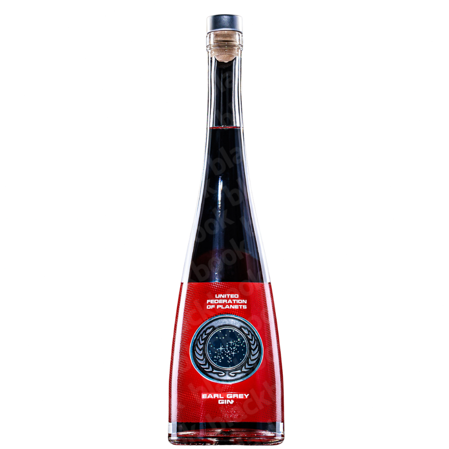 Star Trek Spirits United Federation of Planets Earl Grey Gin 750ml bottle – collectible Star Trek gin infused with bergamot – buy online at blackbook