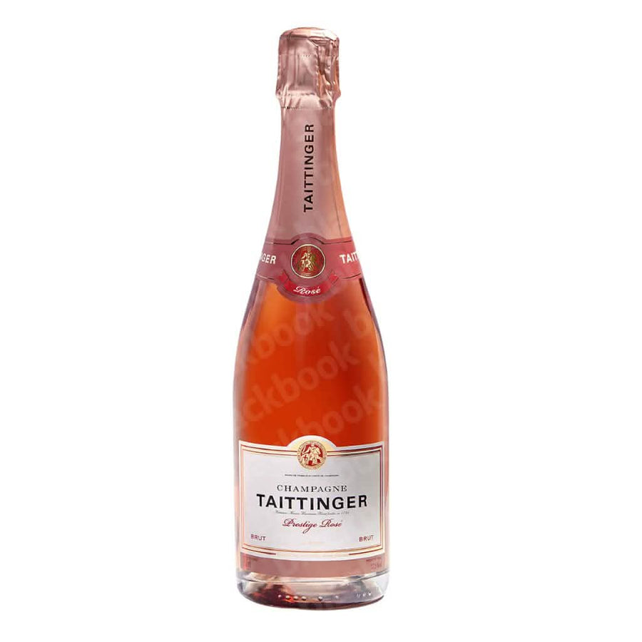 Taittinger Brut Prestige Rosé 750ml bottle – premium French rosé Champagne – available to buy online from blackbook