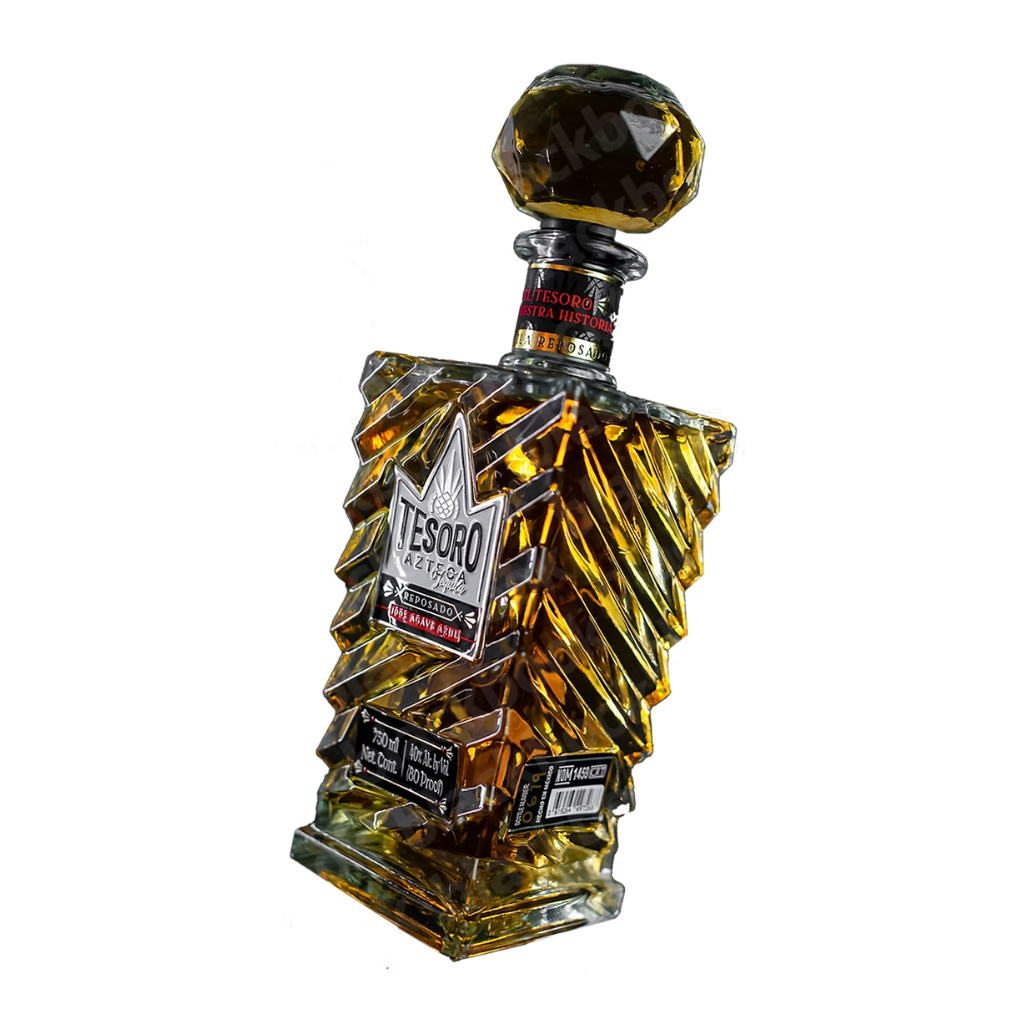Tesoro Azteca Reposado 750ml bottle – oak rested Jalisco tequila with smooth vanilla and agave notes – buy online at blackbook

