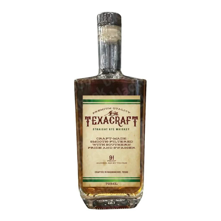 TexaCraft Straight Rye Whiskey 91 Proof 750ml bottle – Texas craft rye curated by blackbook – available to buy online