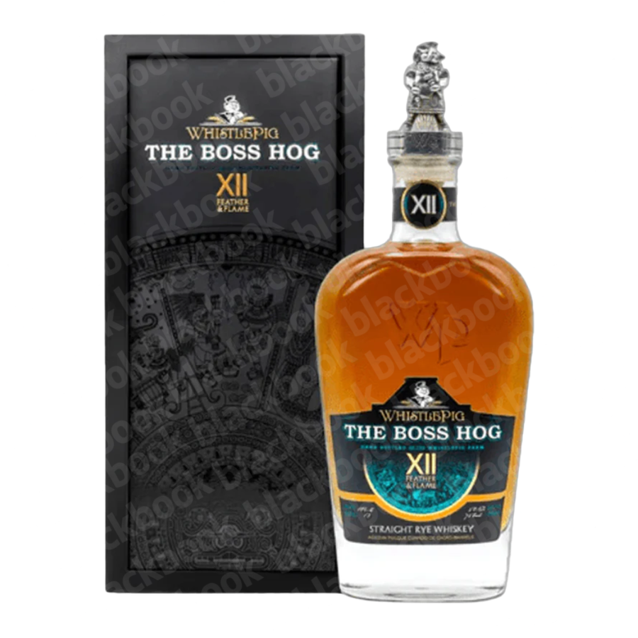 WhistlePig The Boss Hog XII Feather & Flame 750ml bottle – limited edition barrel-proof rye whiskey – buy online at blackbook