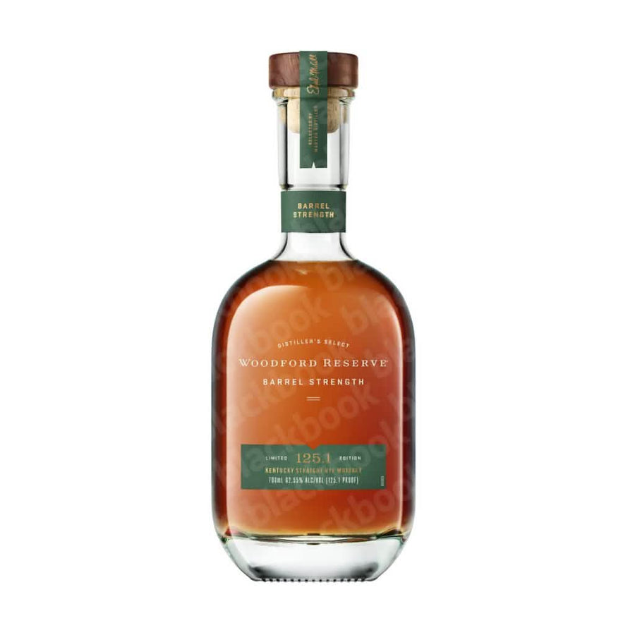 Woodford Reserve Barrel Strength Kentucky Straight Rye Whiskey 700ml bottle – high-proof rye curated by blackbook – available to buy online