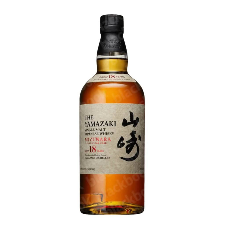 The Yamazaki Mizunara Oak Cask 18 Year Single Malt Japanese Whisky 700ml bottle