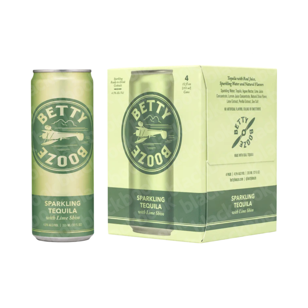 Betty Booze Sparkling Tequila with Lime Shiso 4-Pack 355ml