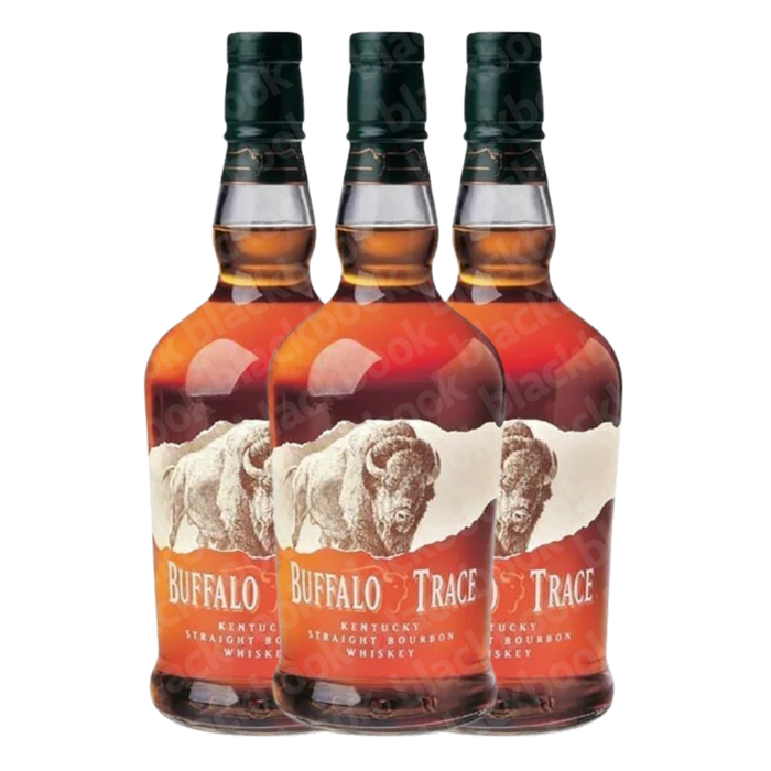 Buffalo Trace Kentucky Straight Bourbon Whiskey 750ml – 3 Pack Bundle