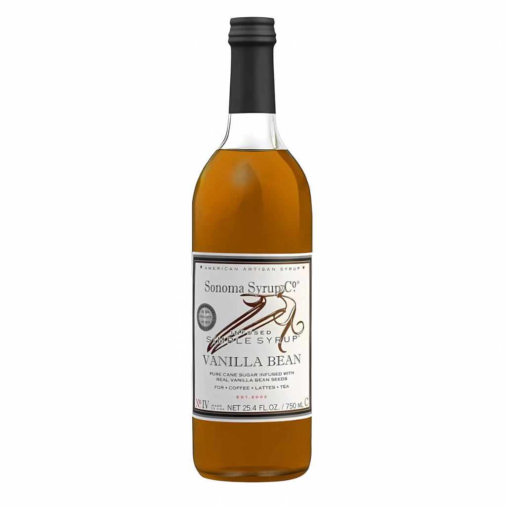 Sonoma Syrup Co Vanilla Bean Infused Simple Syrup 750ml