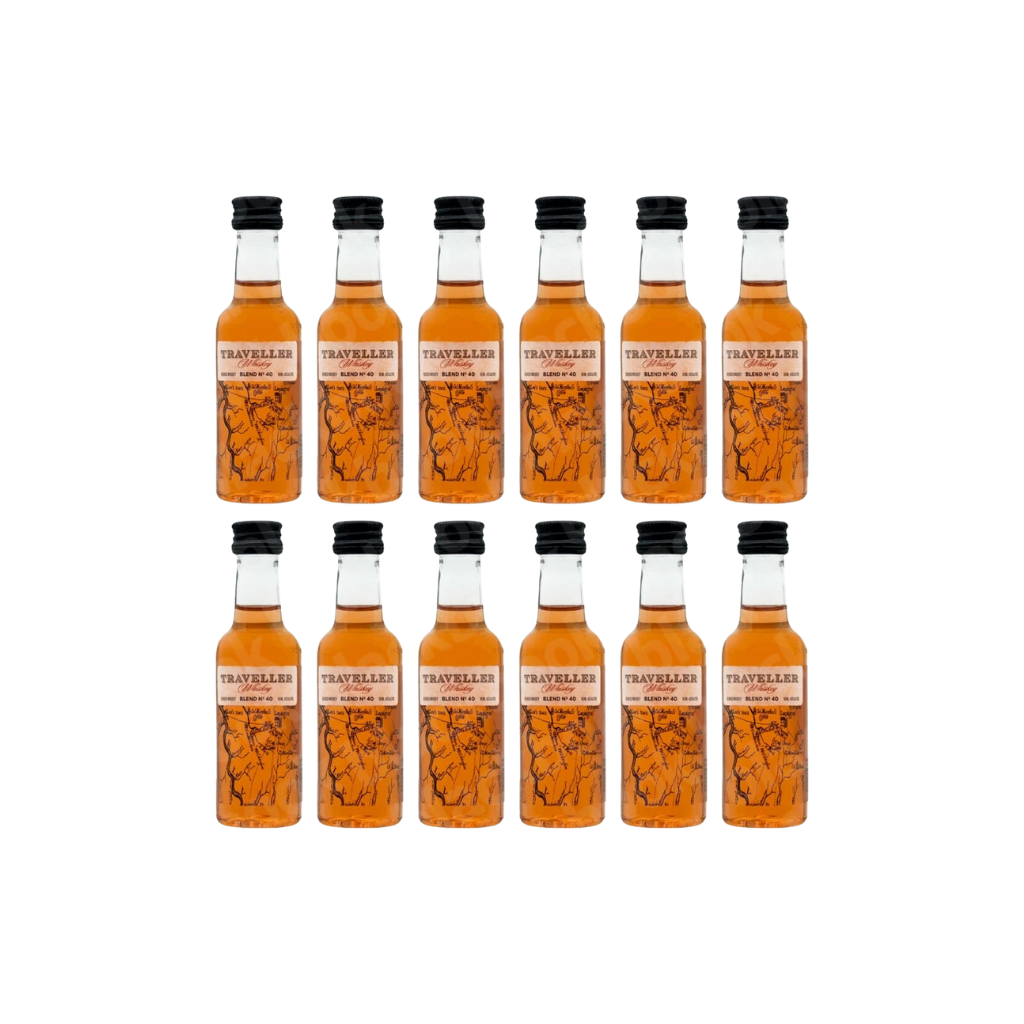 buy traveller whiskey mini shot 12 pack online
