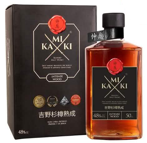 Kamiki Intense Japanese Maltage Finished in Cedar Cask Intense Wood Whiskey 750 ml