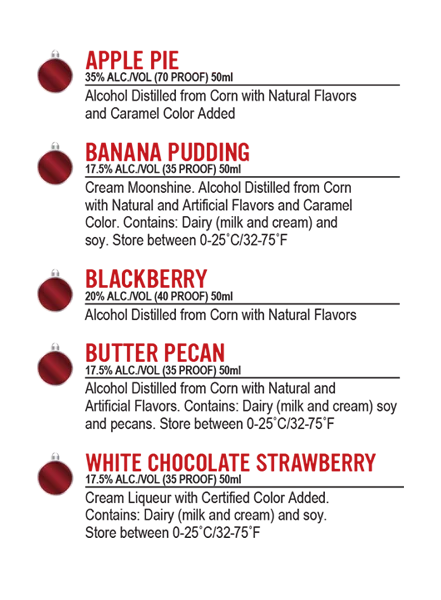 Ole Smoky Minis Candy Cane – 50ml