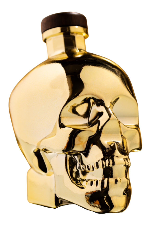Crystal Head Vodka Gold Edition 700ml metallic gold skull bottle