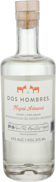 Dos Hombres Mezcal Artesanal Joven  Espadin 375 ml