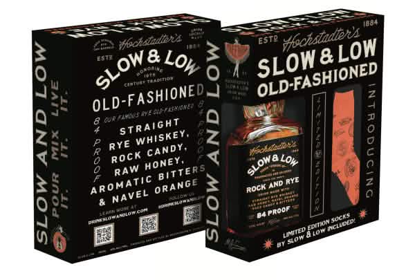 Hochstadter's Slow & Low Old-Fashioned Value Pack with Custom Socks 750ml