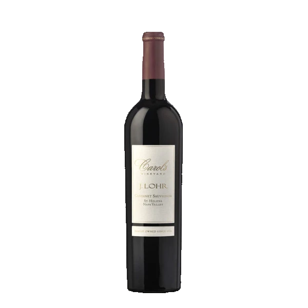 jlohr carols vineyard cabernet wine bottle front original label cutout