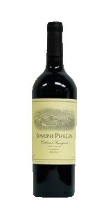 joseph phelps cabernet 2021 original wine bottle isolated on clean background