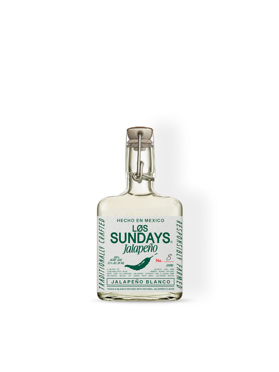 Los Sundays Jalapeño Blanco 200ml original manufacturer product photography